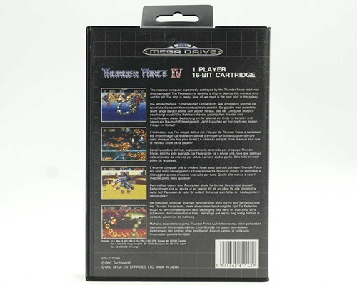 Thunder Force IV - Komplet I Æske - Sega Mega Drive Spil (B Grade) (Genbrug)